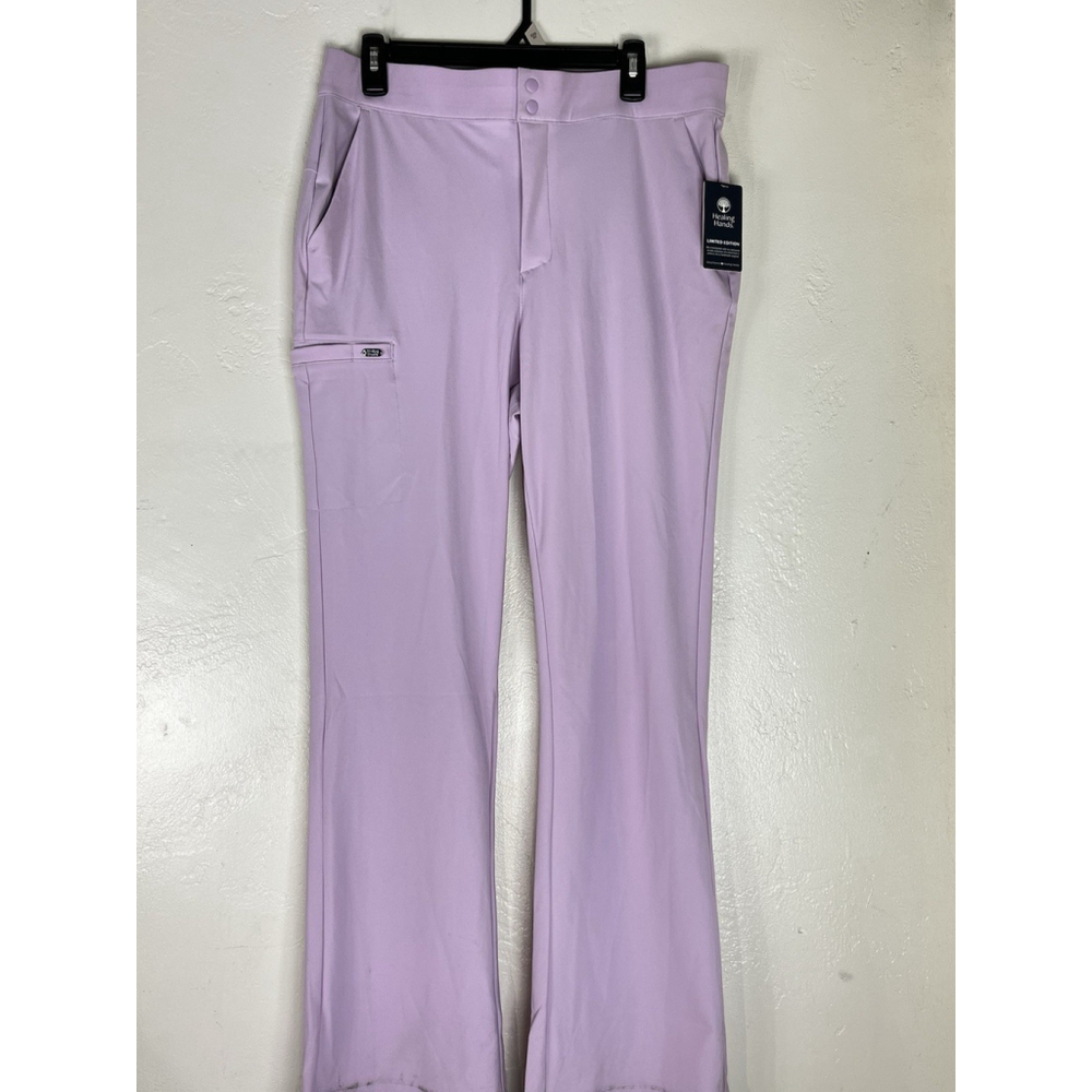 Healing Hands Limited Edition Scrub Pants Women’s Size L Lilac Purple New